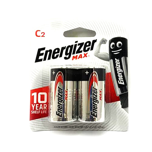 Energizer Max C2 Batteries 2Pack