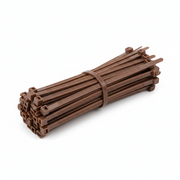 Cable Ties Brown 4.8mm HFC200BR 100Pcs