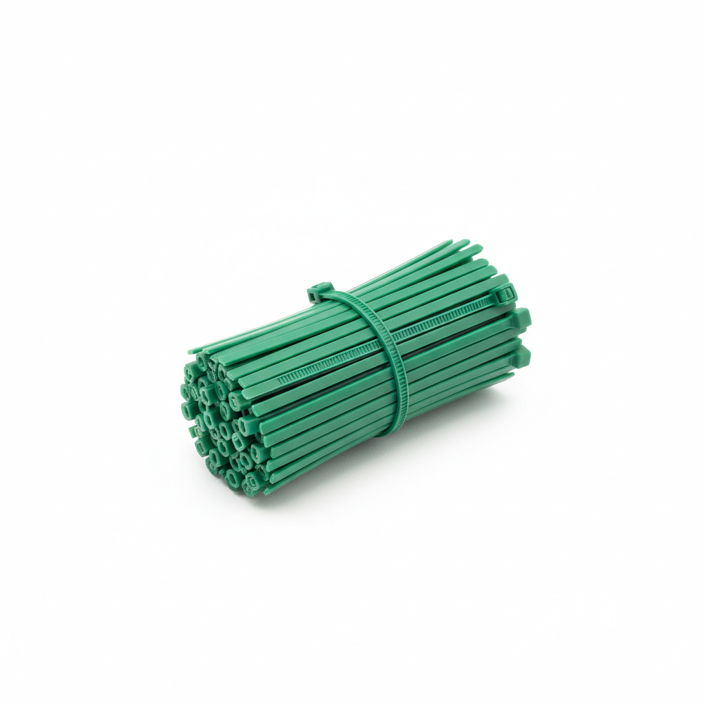 Cable Ties Green 4.8MM HFC200GRN 100Pcs