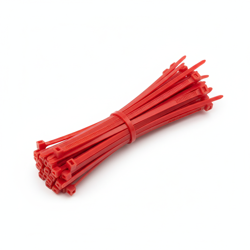 Cable Ties Red 2.5mm HFC100R 100Pcs