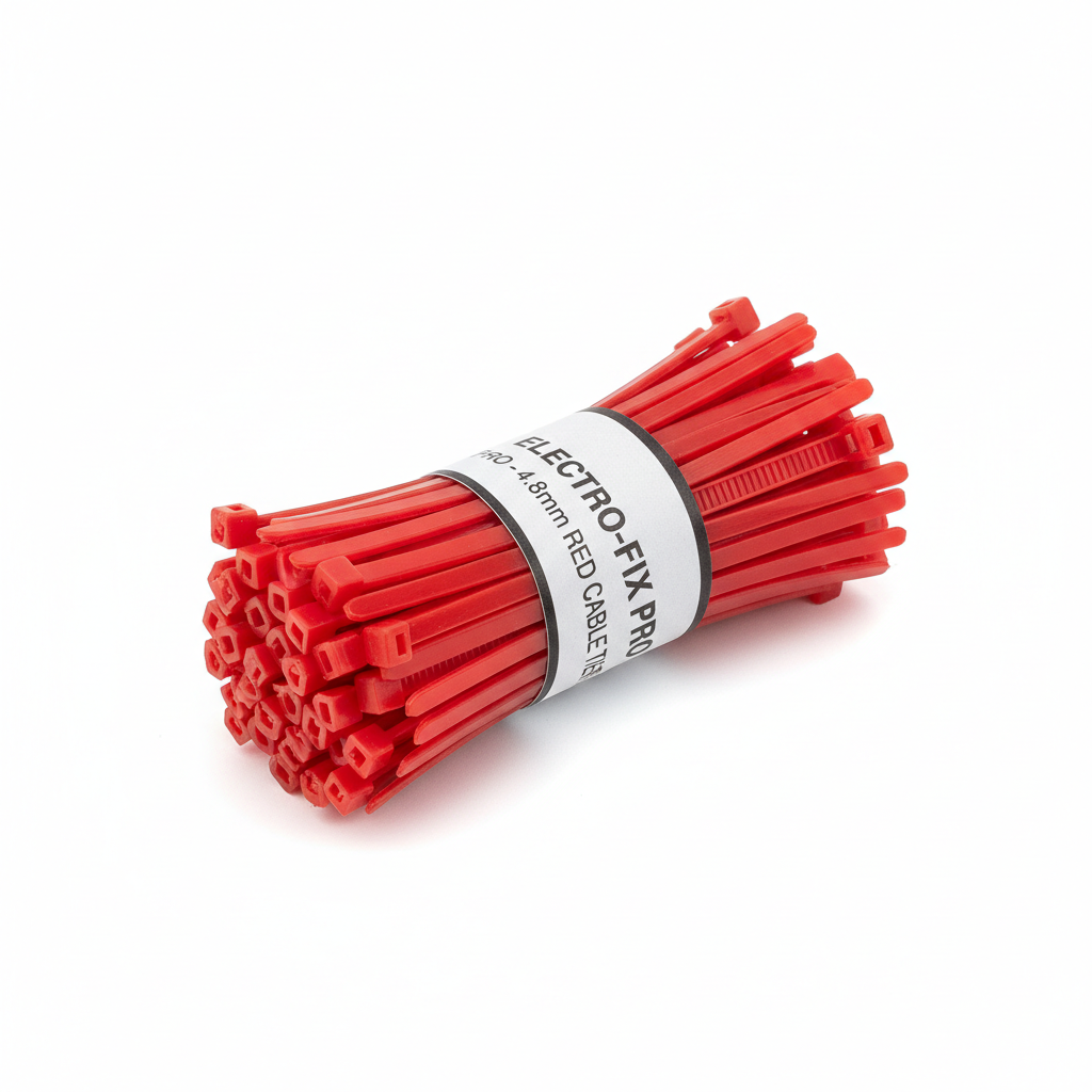 Cable Ties Red 4.mm HFC200R 100Pcs
