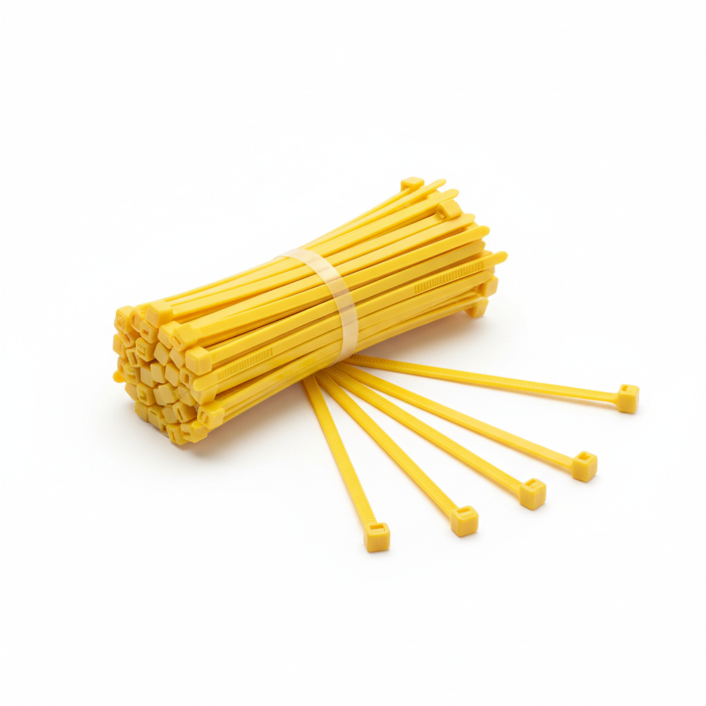 Cable Ties Yellow 4.8mm HFC200Y 100Pcs