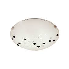 CF330S Clear + Black Ceiling Light