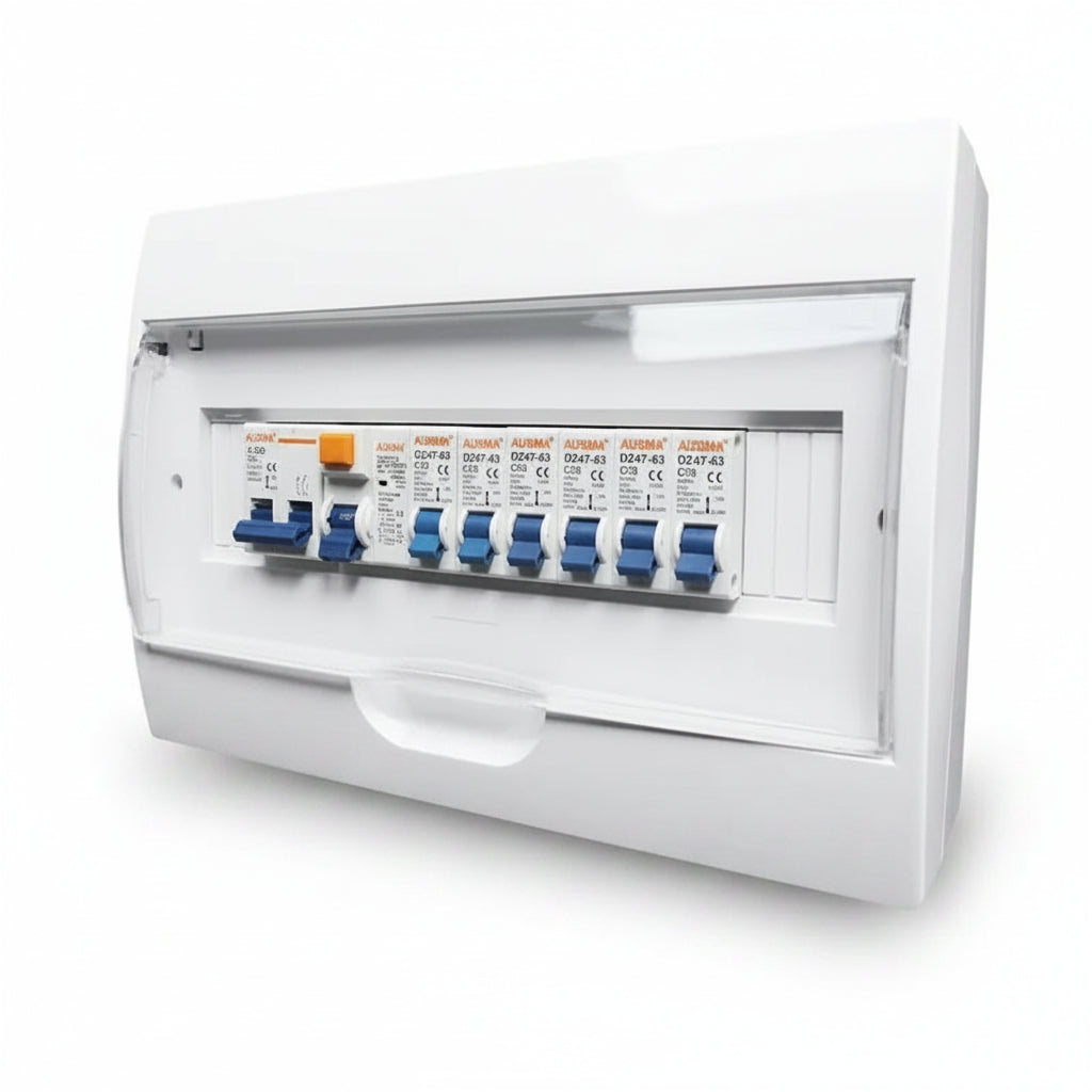 Din Rail Populated DB BOX 10-13Way Surface Mount