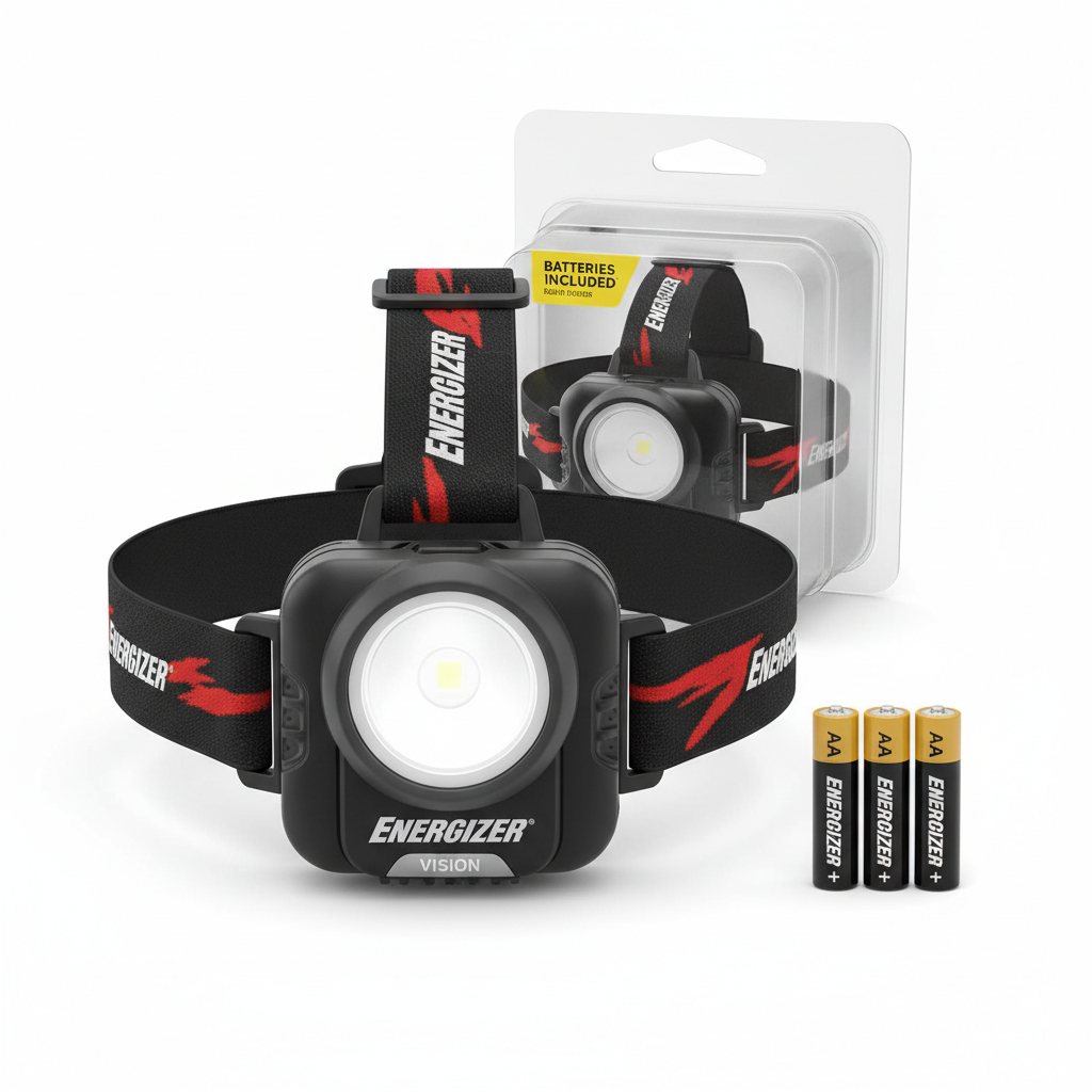 Energizer Vision Headlamp With Batteries