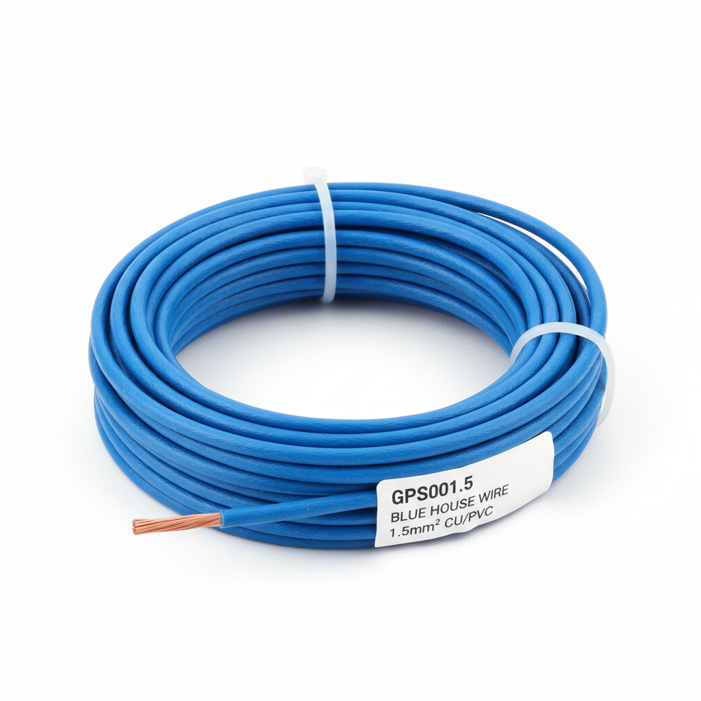 GPS001.5 Blue House Wire 100M Roll