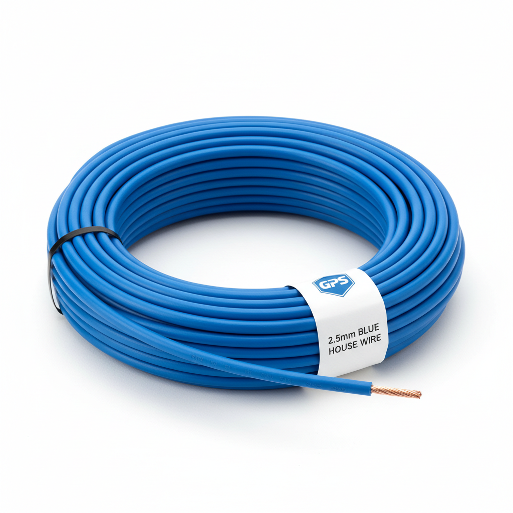 GPS002.5 Blue House Wire 100M Roll