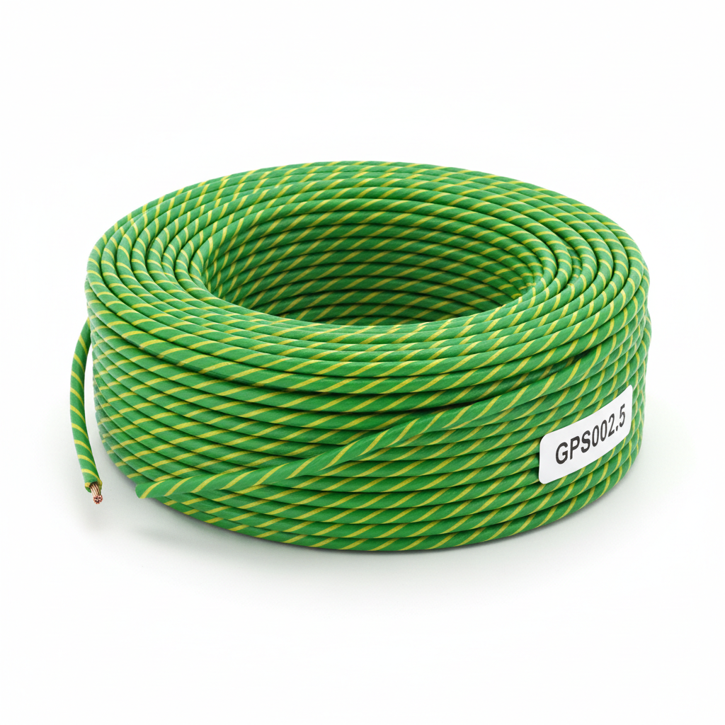 GPS002.5 Green/Yellow House Wire 100M Roll