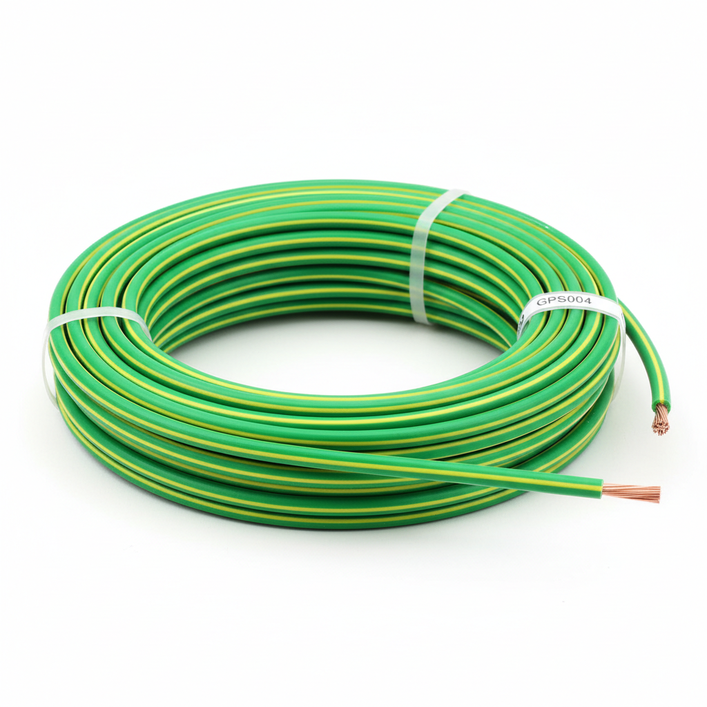 GPS004 Green/Yellow House Wire 100M Roll