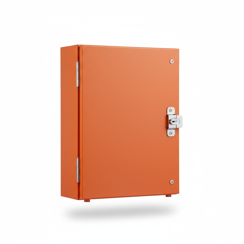 LCR504025 Orange Steel Enclosure 500x400x250