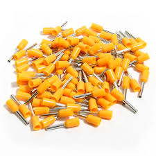 4mm Orange Bootlace Ferrules 100 Pack