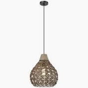 PEN852 Metal Plastic Rope Pendant