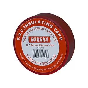 0.19mmx19mmx10m PVC Red Insulation Tape