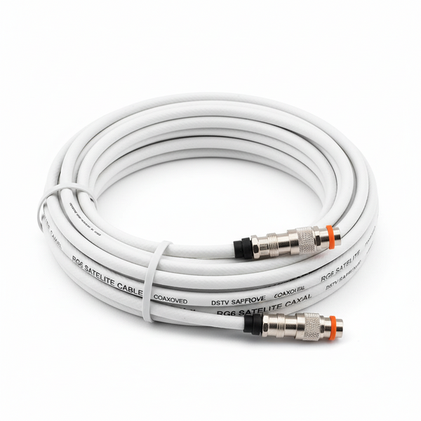 RG6 Coax White DSTV Cable