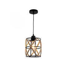 Round Ceiling Lamp with Brown