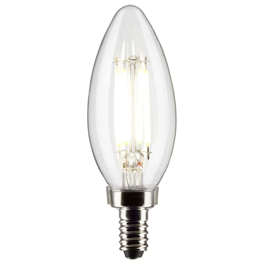 3W Candle Bulb Silver E14 Cool White