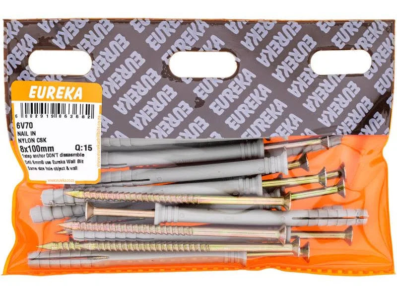 Nail In Nylon CSK 6x70mm