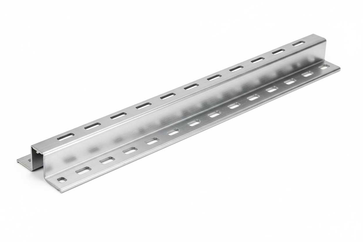 Slotted Steel Din Rail Mount 1M