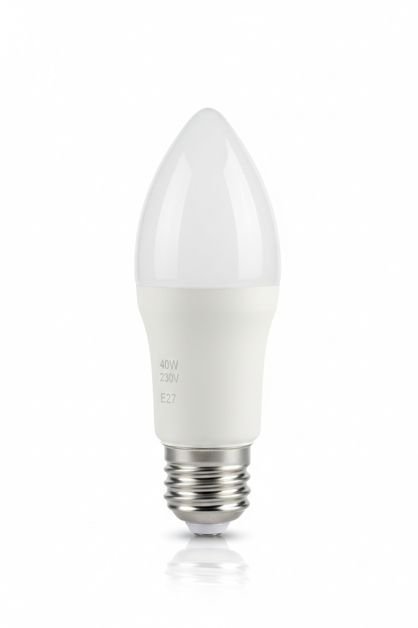 E27 Frost 40W Incandescent Candle