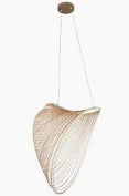 PEN836 Metal Acrylic & Wood Pendant